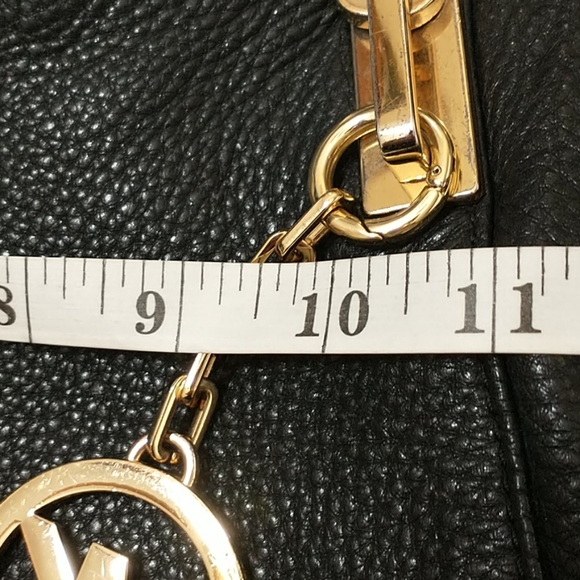 Michael kors black leather golden embellishments large - Picture 7 of 15